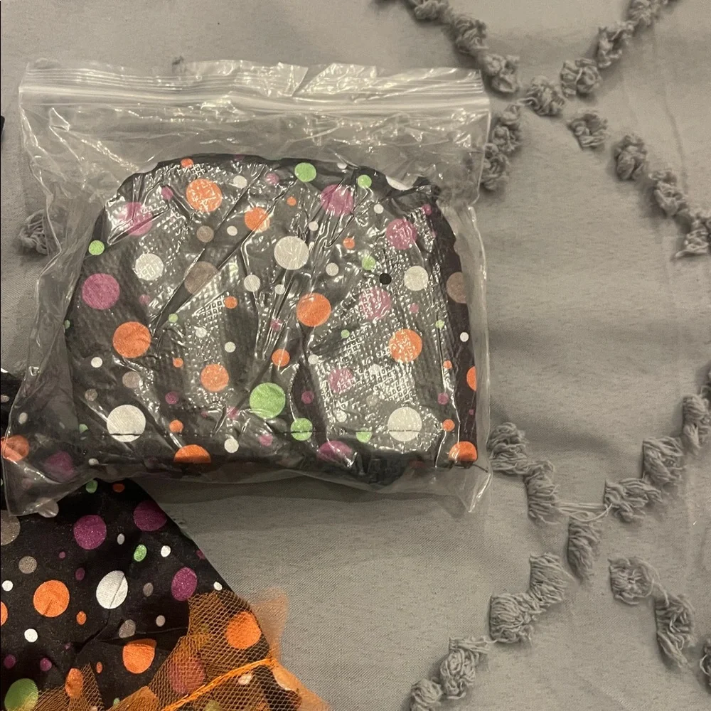 Polka Dot Witch Costume dress shoes bag for 18 inch dolls new